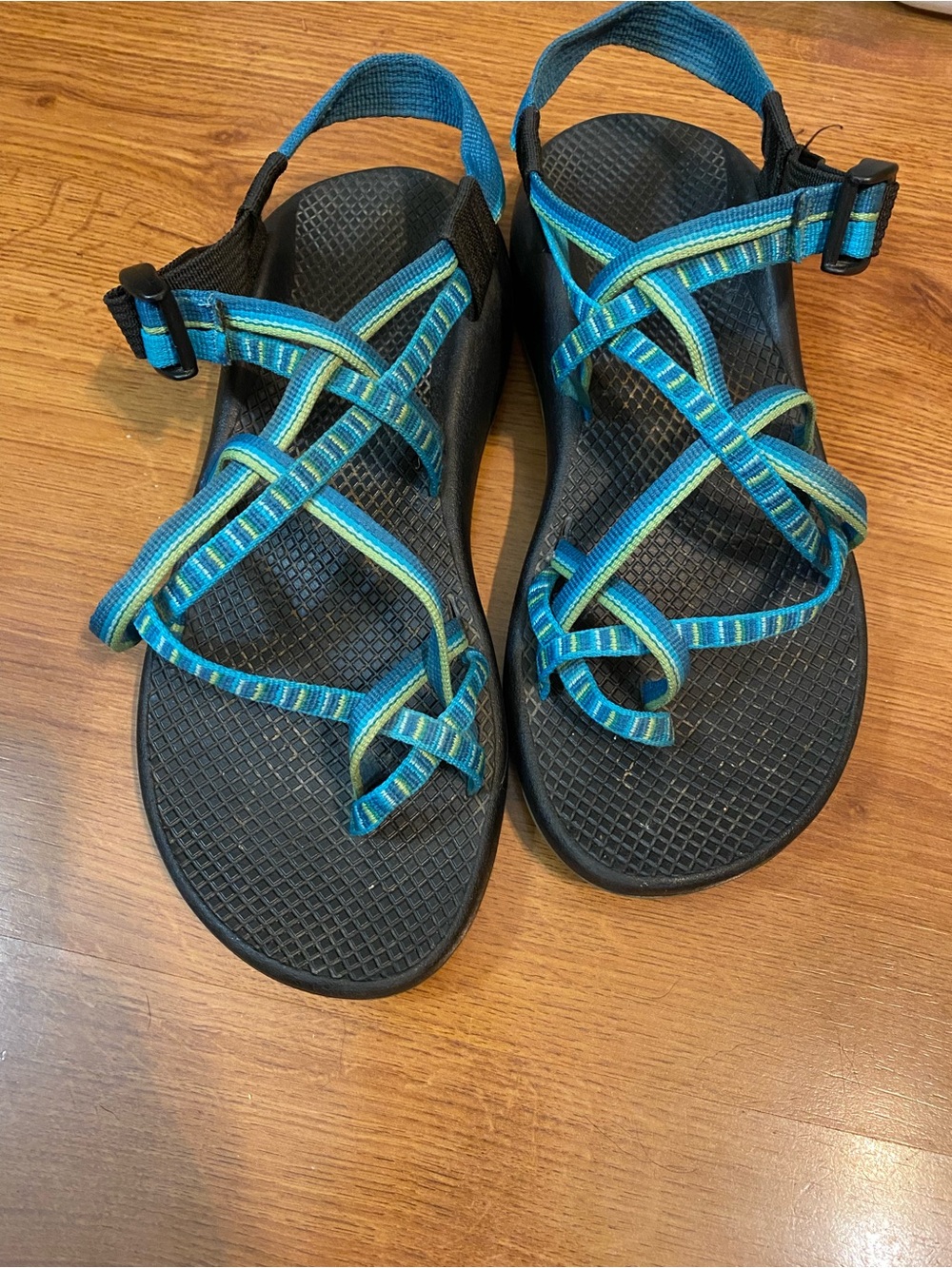 Women's Chaco Blue Strappy Outdoor Sandals
